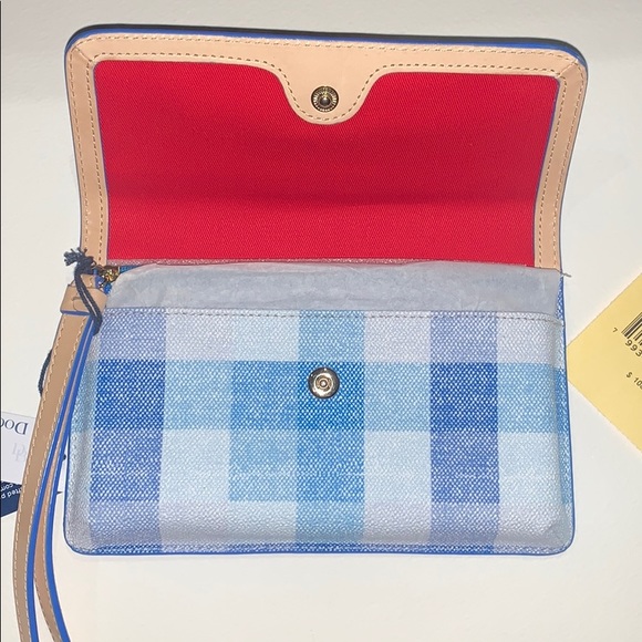 Dooney & Bourke Blue Quadretto Check Milly - Picture 4 of 5